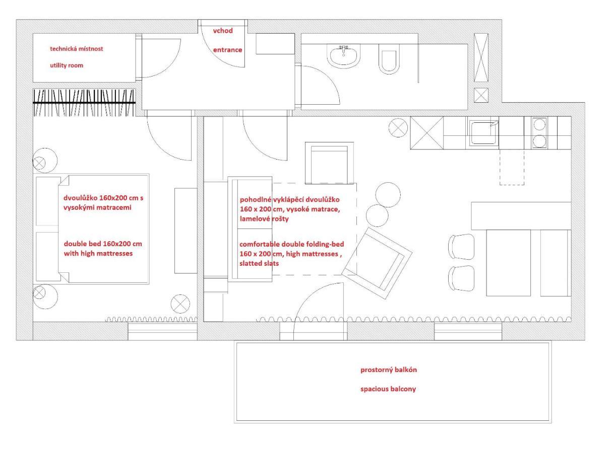 Apartman Plesivec U Sjezdovky Abertamy Buitenkant foto